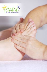 Diabetic foot care services by iCare Home Health